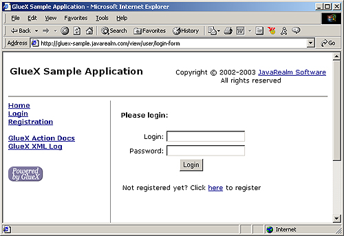 GlueX Sample Application